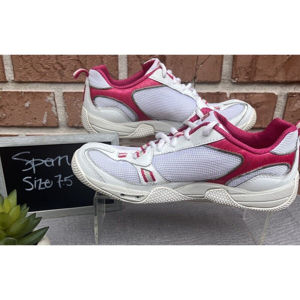 Women's Sperry Top Slider White & Pink Athletic Sneaker Running Shoe Size 7.5